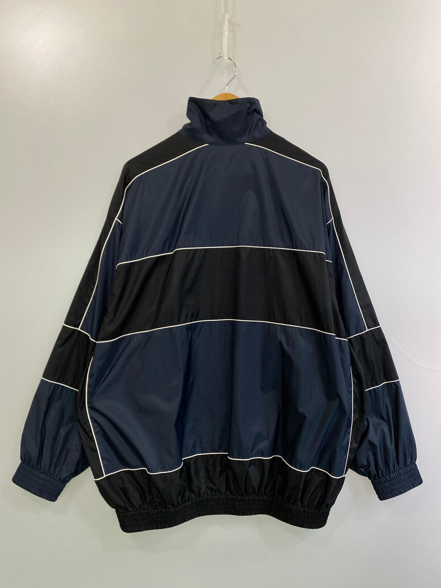 【中古品】【メンズ】 BALENCIAGA バレンシアガ COLOR BLOCK BB LOGO BLOUSON 623019 TIO54 カラーブロック BBロゴ ブルゾン ライトアウター ジャケット 141-250919-kk-46-min サイズ：44 カラー：ブラック 万代Net店