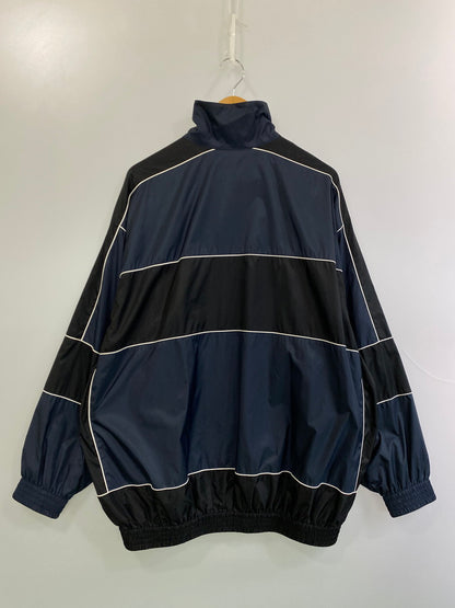【中古品】【メンズ】 BALENCIAGA バレンシアガ COLOR BLOCK BB LOGO BLOUSON 623019 TIO54 カラーブロック BBロゴ ブルゾン ライトアウター ジャケット 141-250919-kk-46-min サイズ：44 カラー：ブラック 万代Net店