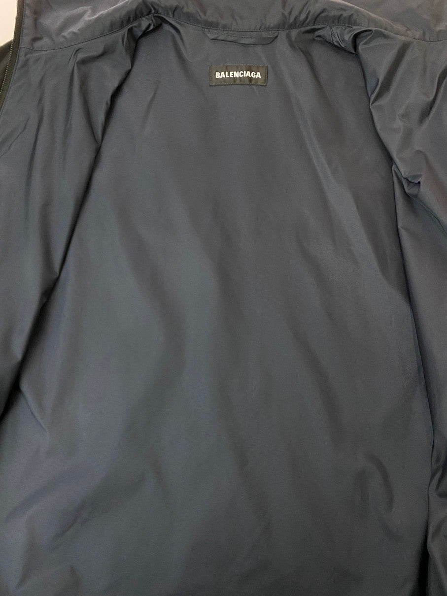 【中古品】【メンズ】 BALENCIAGA バレンシアガ COLOR BLOCK BB LOGO BLOUSON 623019 TIO54 カラーブロック BBロゴ ブルゾン ライトアウター ジャケット 141-250919-kk-46-min サイズ：44 カラー：ブラック 万代Net店