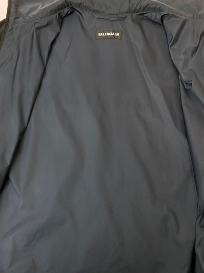 【中古品】【メンズ】 BALENCIAGA バレンシアガ COLOR BLOCK BB LOGO BLOUSON 623019 TIO54 カラーブロック BBロゴ ブルゾン ライトアウター ジャケット 141-250919-kk-46-min サイズ：44 カラー：ブラック 万代Net店