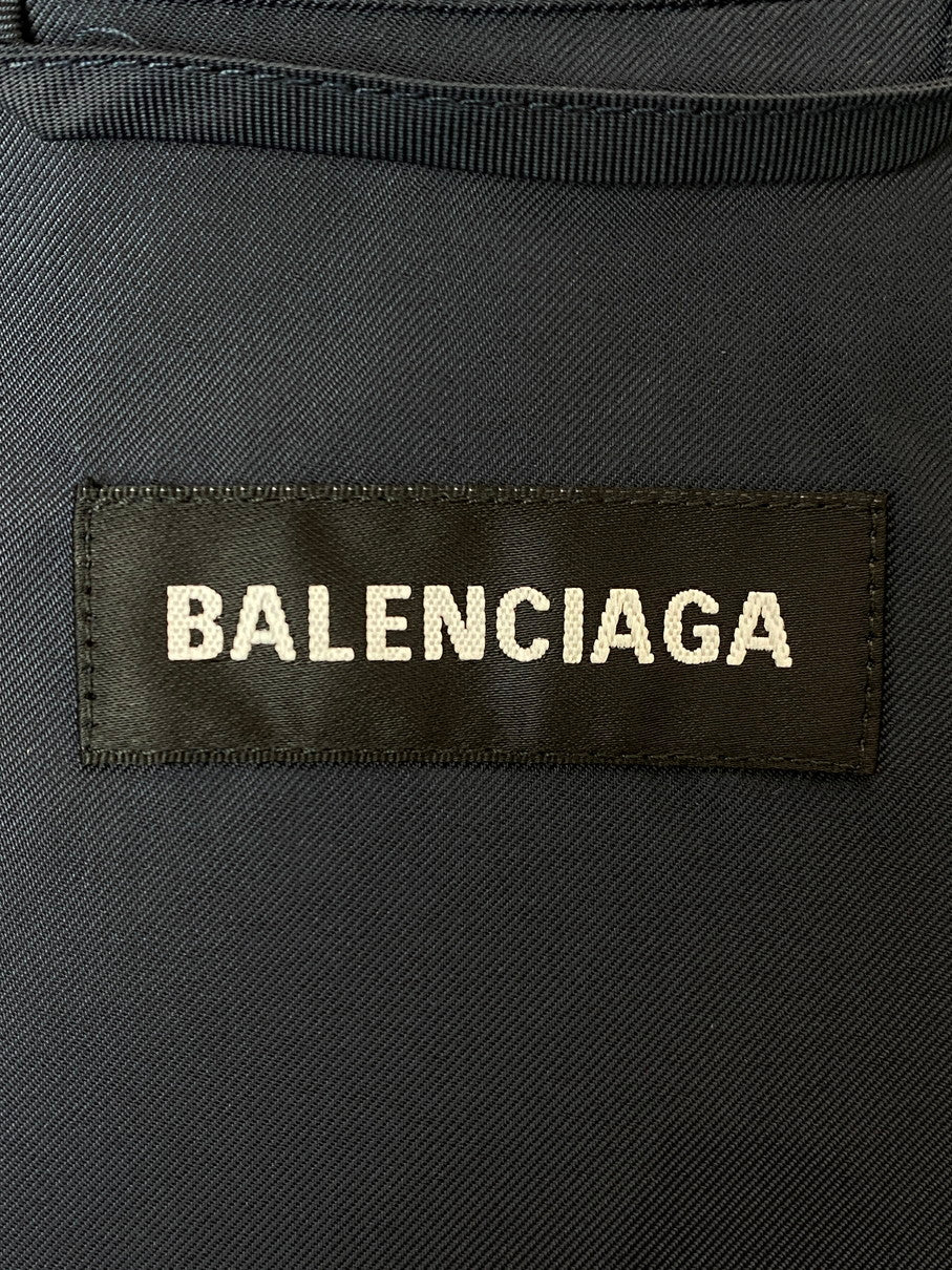 【中古品】【メンズ】 BALENCIAGA バレンシアガ COLOR BLOCK BB LOGO BLOUSON 623019 TIO54 カラーブロック BBロゴ ブルゾン ライトアウター ジャケット 141-250919-kk-46-min サイズ：44 カラー：ブラック 万代Net店