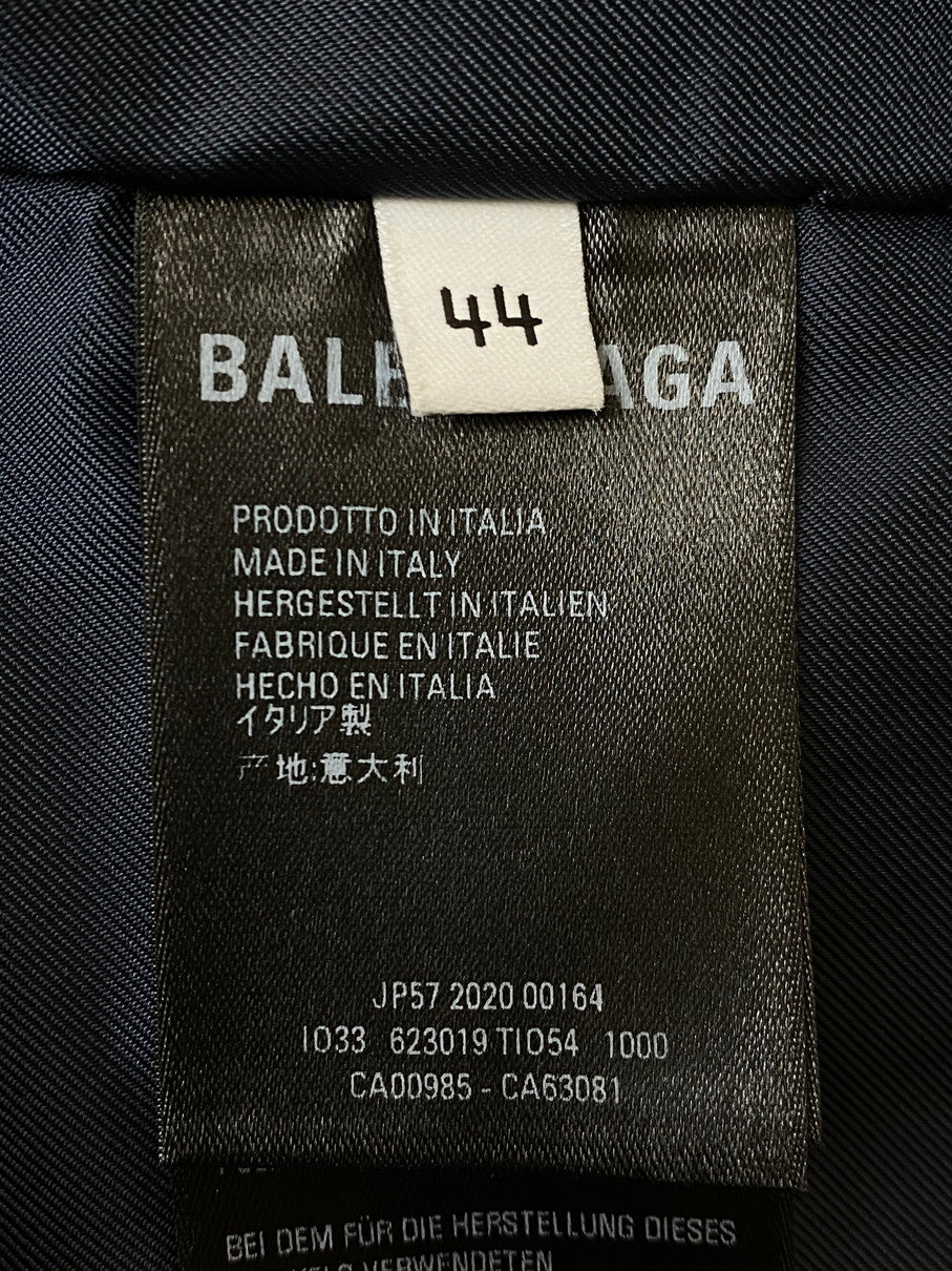【中古品】【メンズ】 BALENCIAGA バレンシアガ COLOR BLOCK BB LOGO BLOUSON 623019 TIO54 カラーブロック BBロゴ ブルゾン ライトアウター ジャケット 141-250919-kk-46-min サイズ：44 カラー：ブラック 万代Net店