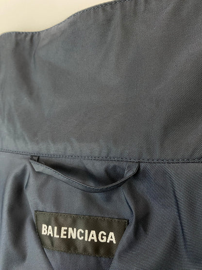 【中古品】【メンズ】 BALENCIAGA バレンシアガ COLOR BLOCK BB LOGO BLOUSON 623019 TIO54 カラーブロック BBロゴ ブルゾン ライトアウター ジャケット 141-250919-kk-46-min サイズ：44 カラー：ブラック 万代Net店