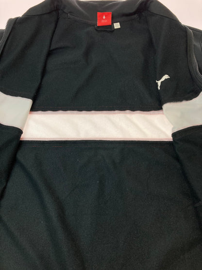 【中古品】【メンズ】 PUMA プーマ TRACK JACKET トラックジャケット ライトアウター 148-250928-AS-41-min サイズ：XXL カラー：ブラック×ホワイト×レッド 万代Net店