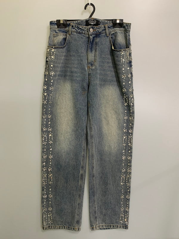 【中古品】【メンズ】 VALE FOREVER ヴェイル フォーエヴァー CRYSTAL DENIM デニムパンツ 152-250920-ks-11-min サイズ：30 カラー：インディゴ 万代Net店
