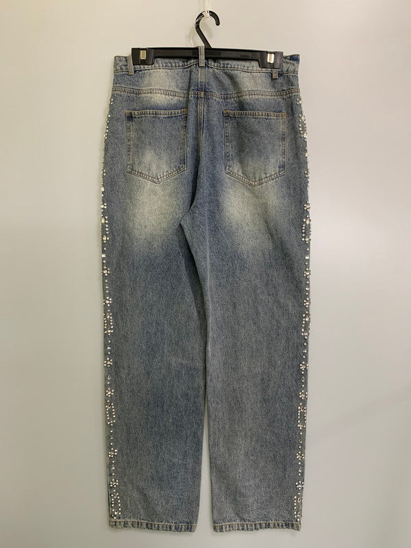 【中古品】【メンズ】 VALE FOREVER ヴェイル フォーエヴァー CRYSTAL DENIM デニムパンツ 152-250920-ks-11-min サイズ：30 カラー：インディゴ 万代Net店