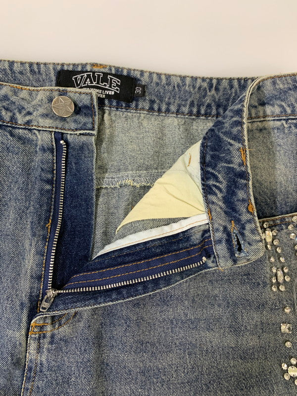 【中古品】【メンズ】 VALE FOREVER ヴェイル フォーエヴァー CRYSTAL DENIM デニムパンツ 152-250920-ks-11-min サイズ：30 カラー：インディゴ 万代Net店