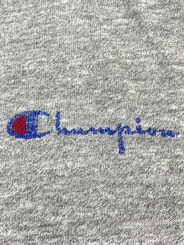 【ジャンク品】【メンズ】 CHAMPION チャンピオン 80S USA製 スクリプトロゴ SS TEE 80年代 アメリカ製 ヴィンテージ 半袖 ショートスリーブ Tシャツ 146-260724-hu-31-min サイズ：タグ破損のため不明 カラー：グレー 万代Net店