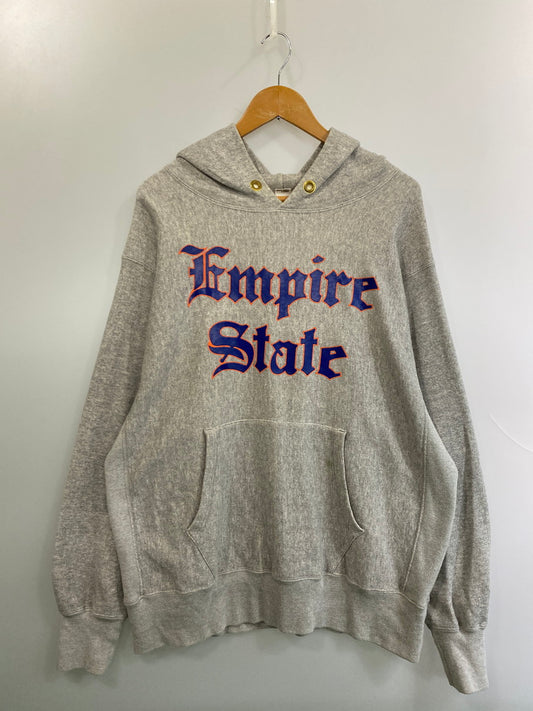 【中古品】【メンズ】 NEXUSVII ネクサスセブン EMPIRE STATE SWEAT HOODIE RMA-NNK-COD エンパイアステイト スウェットフーディー トップス プルオーバーパーカー 140-250925-kk-05-min サイズ：XL カラー：グレー 万代Net店
