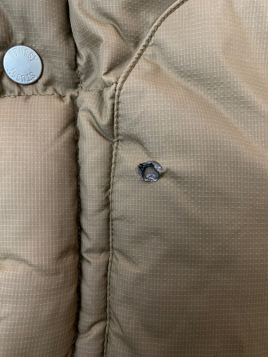 【中古品】【メンズ】 STUSSY ステューシー 90's REVERSIBLE DOWN JACKET 90年代 リバーシブルダウンジャケット アウター 142-250925-kk-10-min サイズ：M カラー：ブラウン/レッド 万代Net店