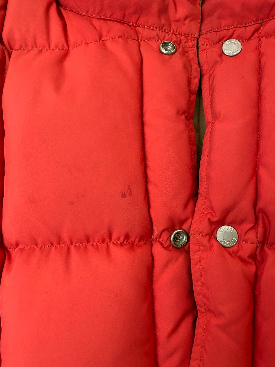 【中古品】【メンズ】 STUSSY ステューシー 90's REVERSIBLE DOWN JACKET 90年代 リバーシブルダウンジャケット アウター 142-250925-kk-10-min サイズ：M カラー：ブラウン/レッド 万代Net店