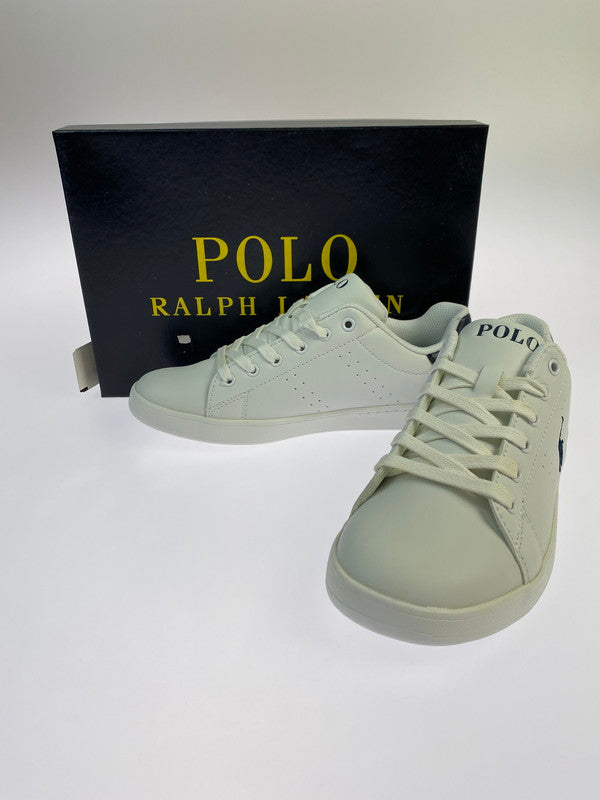 【中古美品】【キッズ】 POLO RALPH LAUREN ポロ・ラルフローレン QUINCEY COURT RF100425 クインシー コート スニーカー 靴 166-250925-kk-29-min カラー：WHITE/NAVY 万代Net店