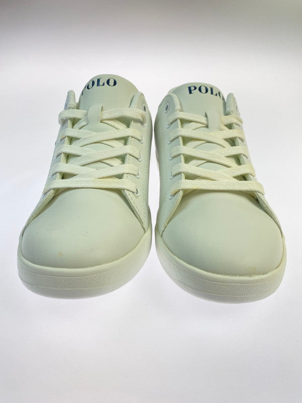 【中古美品】【キッズ】 POLO RALPH LAUREN ポロ・ラルフローレン QUINCEY COURT RF100425 クインシー コート スニーカー 靴 166-250925-kk-29-min カラー：WHITE/NAVY 万代Net店