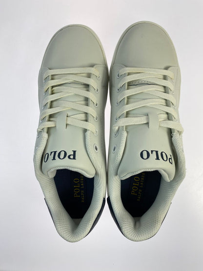 【中古美品】【キッズ】 POLO RALPH LAUREN ポロ・ラルフローレン QUINCEY COURT RF100425 クインシー コート スニーカー 靴 166-250925-kk-29-min カラー：WHITE/NAVY 万代Net店