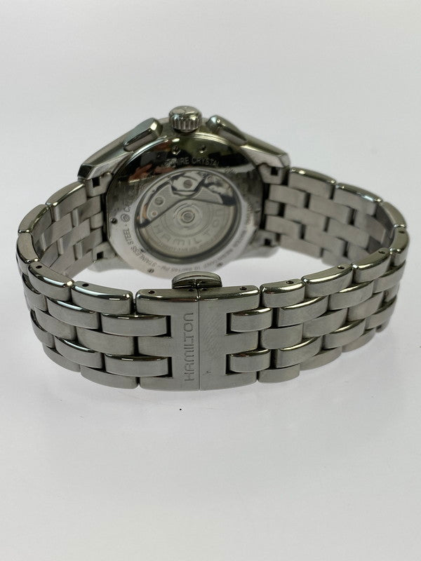 【中古品】【メンズ】 HAMILTON ハミルトン ジャズマスター クロノグラフ デイト 自動巻き 腕時計 H325960 メンズ ウォッチ 197-250918-em-19-min カラー：シルバー/ブラック ブラック文字盤 万代Net店