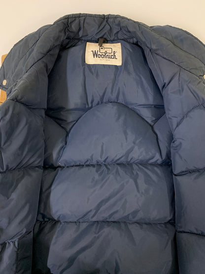 【中古品】【メンズ】 WOOLRICH ウールリッチ 70S 白タグ SUEDE DOWN VEST スエード ダウンベスト 144-250920-ks-13-min カラー：ネイビー 万代Net店