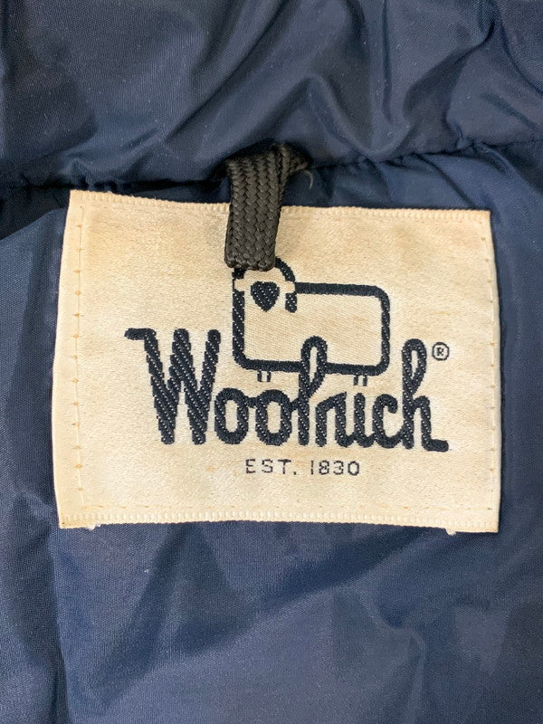【中古品】【メンズ】 WOOLRICH ウールリッチ 70S 白タグ SUEDE DOWN VEST スエード ダウンベスト 144-250920-ks-13-min カラー：ネイビー 万代Net店