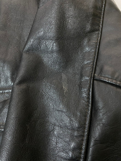 【現状渡し品】【メンズ】 BROOKS ブルックス 70's A-2 LEATHER JACKET VINTAGE 70年代 A-2 レザージャケット アウター ヴィンテージ 146-250925-kk-19-min サイズ：40 カラー：ブラック 万代Net店