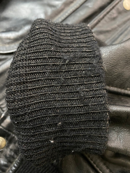 【現状渡し品】【メンズ】 BROOKS ブルックス 70's A-2 LEATHER JACKET VINTAGE 70年代 A-2 レザージャケット アウター ヴィンテージ 146-250925-kk-19-min サイズ：40 カラー：ブラック 万代Net店