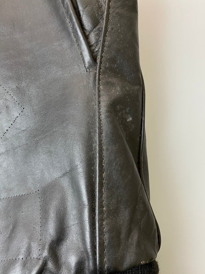 【現状渡し品】【メンズ】 BROOKS ブルックス 70's A-2 LEATHER JACKET VINTAGE 70年代 A-2 レザージャケット アウター ヴィンテージ 146-250925-kk-19-min サイズ：40 カラー：ブラック 万代Net店