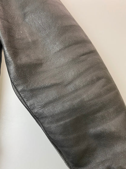 【現状渡し品】【メンズ】 BROOKS ブルックス 70's A-2 LEATHER JACKET VINTAGE 70年代 A-2 レザージャケット アウター ヴィンテージ 146-250925-kk-19-min サイズ：40 カラー：ブラック 万代Net店