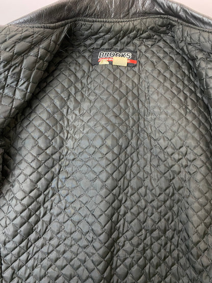 【現状渡し品】【メンズ】 BROOKS ブルックス 70's A-2 LEATHER JACKET VINTAGE 70年代 A-2 レザージャケット アウター ヴィンテージ 146-250925-kk-19-min サイズ：40 カラー：ブラック 万代Net店