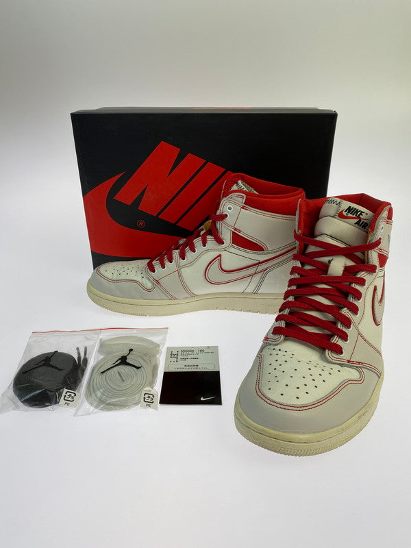 【中古品】【メンズ】 NIKE ナイキ AIR JORDAN 1 RETRO HIGH OG 555088-160 ナイキ エアジョーダン 1 レトロ ハイ オリジナル スニーカー 靴 160-250919-kk-02-min カラー：SAIL/UNIVERSITY RED 万代Net店