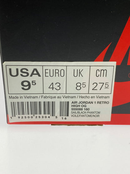 【中古品】【メンズ】 NIKE ナイキ AIR JORDAN 1 RETRO HIGH OG 555088-160 ナイキ エアジョーダン 1 レトロ ハイ オリジナル スニーカー 靴 160-250919-kk-02-min カラー：SAIL/UNIVERSITY RED 万代Net店