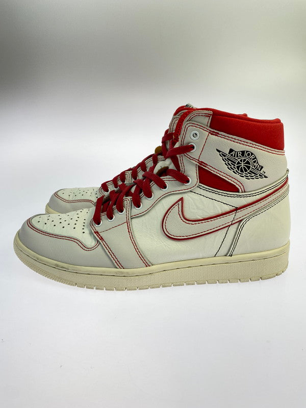 【中古品】【メンズ】 NIKE ナイキ AIR JORDAN 1 RETRO HIGH OG 555088-160 ナイキ エアジョーダン 1 レトロ ハイ オリジナル スニーカー 靴 160-250919-kk-02-min カラー：SAIL/UNIVERSITY RED 万代Net店
