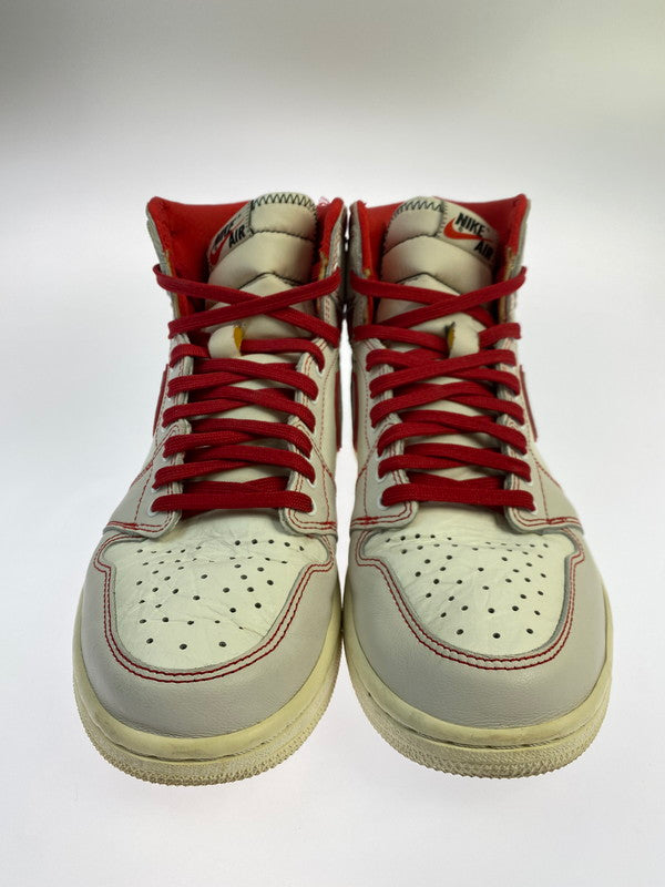 【中古品】【メンズ】 NIKE ナイキ AIR JORDAN 1 RETRO HIGH OG 555088-160 ナイキ エアジョーダン 1 レトロ ハイ オリジナル スニーカー 靴 160-250919-kk-02-min カラー：SAIL/UNIVERSITY RED 万代Net店