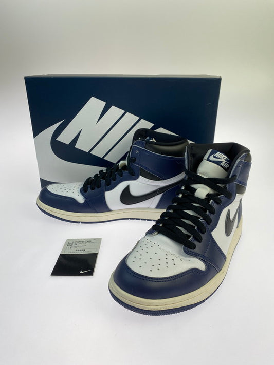 【中古品】【メンズ】 NIKE ナイキ AIR JORDAN 1 RETRO HIGH OG DZ5485-401 MIDNIGHT NAVY エア ジョーダン 1 レトロ ハイ オリジナル ミッドナイトネイビー スニーカー 靴 160-250919-kk-06-min カラー：MIDNIGHT NAVY/BLACK-WHITE-SAIL 万代Net店