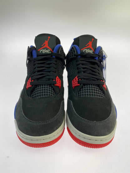 【中古美品】【メンズ】 NIKE ナイキ AIR JORDAN 4 RETRO RARE AIR FV5029-003 エア ジョーダン 4 レトロ レア エア スニーカー 靴 160-250919-kk-17-min カラー：BLACK/FIRE RED-DEEP ROYAL BLUE 万代Net店