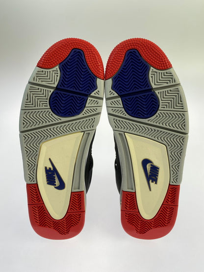 【中古美品】【メンズ】 NIKE ナイキ AIR JORDAN 4 RETRO RARE AIR FV5029-003 エア ジョーダン 4 レトロ レア エア スニーカー 靴 160-250919-kk-17-min カラー：BLACK/FIRE RED-DEEP ROYAL BLUE 万代Net店