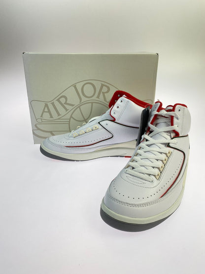 【中古美品】【メンズ】 NIKE ナイキ AIR JORDAN 2 RETRO DR8884-101 エア ジョーダン 2 レトロ スニーカー 靴 160-250919-kk-18-min カラー：WHITE/FIRE RED-FIR-SAIL 万代Net店