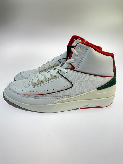 【中古美品】【メンズ】 NIKE ナイキ AIR JORDAN 2 RETRO DR8884-101 エア ジョーダン 2 レトロ スニーカー 靴 160-250919-kk-18-min カラー：WHITE/FIRE RED-FIR-SAIL 万代Net店
