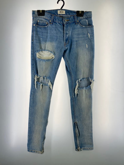 【現状渡し品】【メンズ】 MINTCREW ミントクルー ROCKSTAR SKINNY DENIM PANTS ロックスター スキニー デニムパンツ メンズ ボトムス 153-260322-em-32-min サイズ：32 カラー：インディゴ 万代Net店
