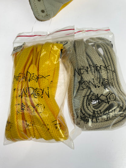 【中古品】【メンズ】 NIKE ナイキ × STUSSY ステューシー 別注 コラボ COURT FORCE HIGH 312270-271 コートフォース ハイ スニーカー 靴 160-250919-kk-27-min カラー：BEIGE/YELLOW 万代Net店