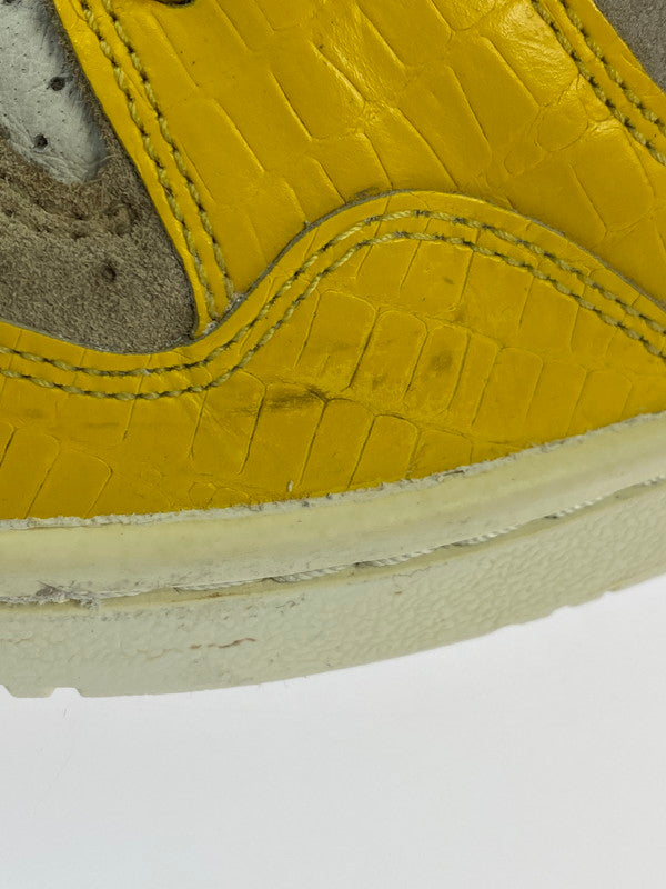 【中古品】【メンズ】 NIKE ナイキ × STUSSY ステューシー 別注 コラボ COURT FORCE HIGH 312270-271 コートフォース ハイ スニーカー 靴 160-250919-kk-27-min カラー：BEIGE/YELLOW 万代Net店