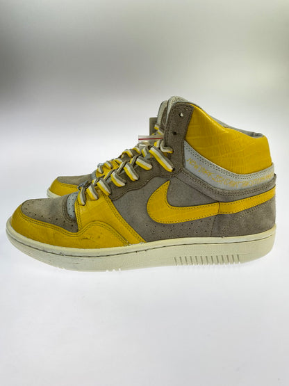 【中古品】【メンズ】 NIKE ナイキ × STUSSY ステューシー 別注 コラボ COURT FORCE HIGH 312270-271 コートフォース ハイ スニーカー 靴 160-250919-kk-27-min カラー：BEIGE/YELLOW 万代Net店