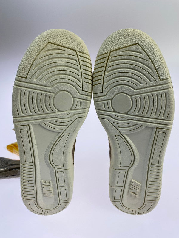 【中古品】【メンズ】 NIKE ナイキ × STUSSY ステューシー 別注 コラボ COURT FORCE HIGH 312270-271 コートフォース ハイ スニーカー 靴 160-250919-kk-27-min カラー：BEIGE/YELLOW 万代Net店