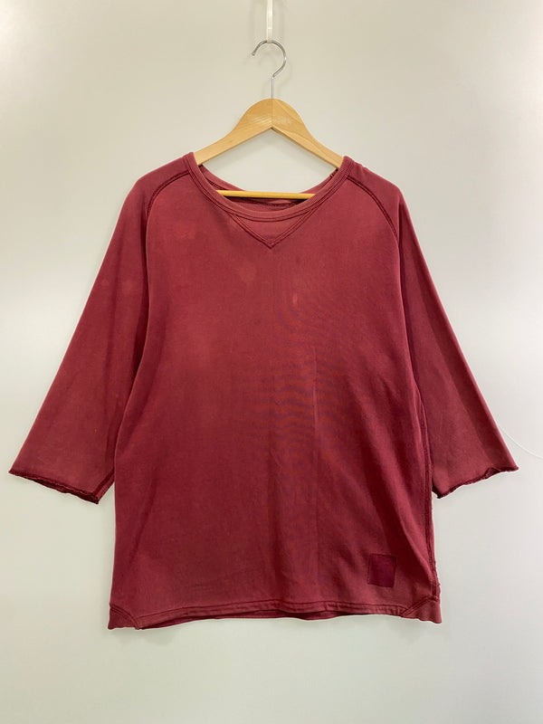 【現状渡し品】【メンズ】 STUSSY ステューシー 前V 七分丈 L S TEE 長袖Tシャツ トップス 142-260626-jt-20-min サイズ：M カラー：ワインレッド 万代Net店
