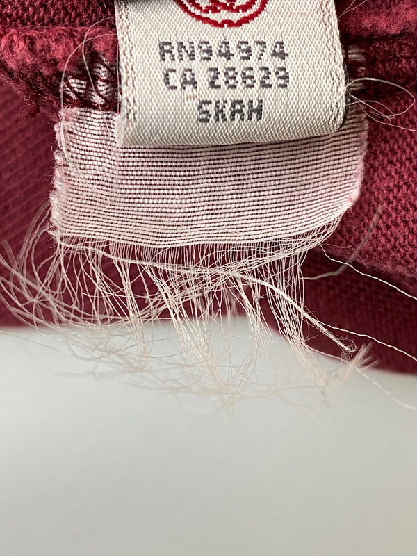 【現状渡し品】【メンズ】 STUSSY ステューシー 前V 七分丈 L S TEE 長袖Tシャツ トップス 142-260626-jt-20-min サイズ：M カラー：ワインレッド 万代Net店