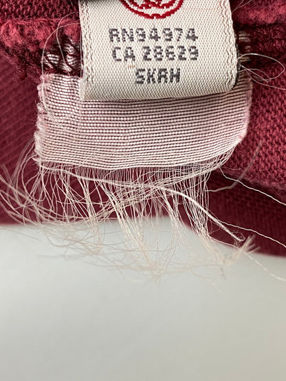 【現状渡し品】【メンズ】 STUSSY ステューシー 前V 七分丈 L S TEE 長袖Tシャツ トップス 142-260626-jt-20-min サイズ：M カラー：ワインレッド 万代Net店