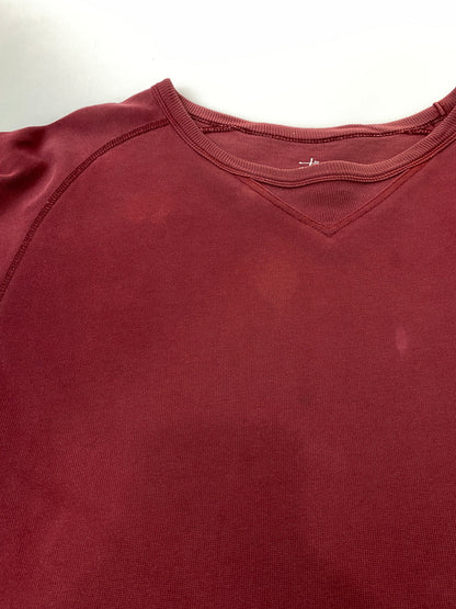 【現状渡し品】【メンズ】 STUSSY ステューシー 前V 七分丈 L S TEE 長袖Tシャツ トップス 142-260626-jt-20-min サイズ：M カラー：ワインレッド 万代Net店
