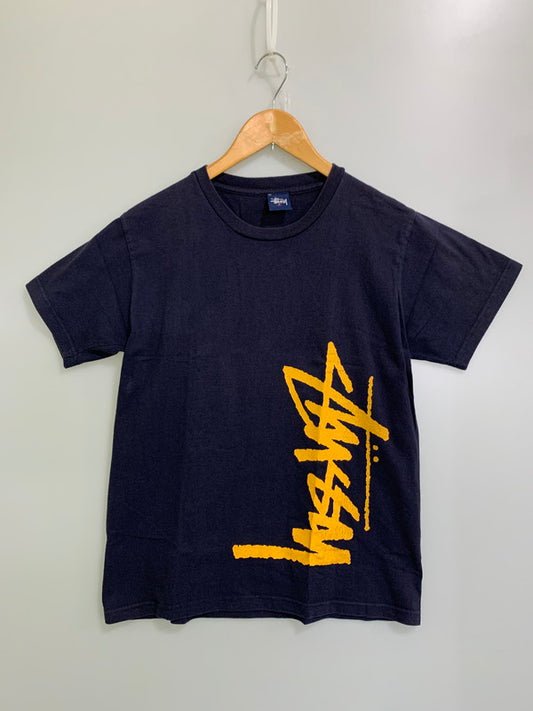 【中古品】【メンズ】 OLD STUSSY オールド ステューシー 90-00S 紺タグ NEWSIDEWAYST TEE Tシャツ トップス 142-250920-ks-07-min サイズ：M カラー：ネイビー 万代Net店