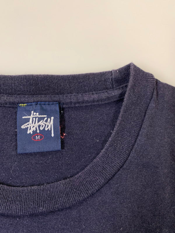 【中古品】【メンズ】 OLD STUSSY オールド ステューシー 90-00S 紺タグ NEWSIDEWAYST TEE Tシャツ トップス 142-250920-ks-07-min サイズ：M カラー：ネイビー 万代Net店