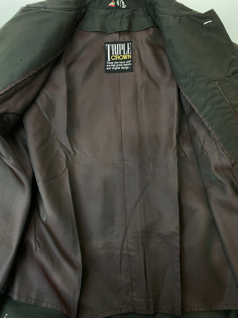 【中古美品】【メンズ】 TRIPLE CROWN トリプルクラウン 70S SCOTCHGARD COAT スコッチガードコート アウター 146-250921-AS-8-min カラー：ブラウン 万代Net店