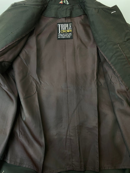 【中古美品】【メンズ】 TRIPLE CROWN トリプルクラウン 70S SCOTCHGARD COAT スコッチガードコート アウター 146-250921-AS-8-min カラー：ブラウン 万代Net店