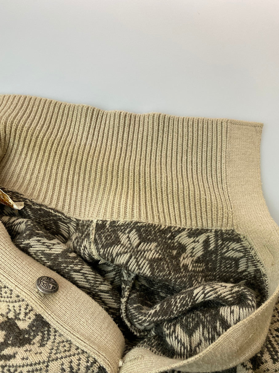 【現状渡し品】【メンズ】 LORD JEFF ロードジェフ 60-70's KNIT CARDIGAN VINTAGE 60-70年代 ニットカーディガン トップス ヴィンテージ 146-250925-kk-16-min サイズ：L カラー：ベージュ 万代Net店