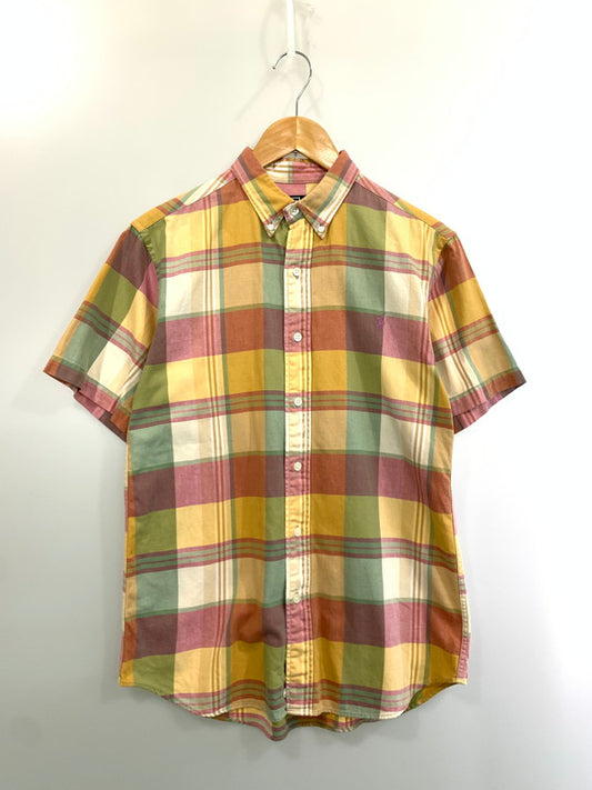 【中古品】【メンズ】 Polo by Ralph Lauren ポロバイラルフローレン 80S CHECK COTTON SHIRT 80年代 チェック コットン シャツ メンズ トップス 半袖 146-260403-em-05-min サイズ：170 カラー：マルチカラー 万代Net店